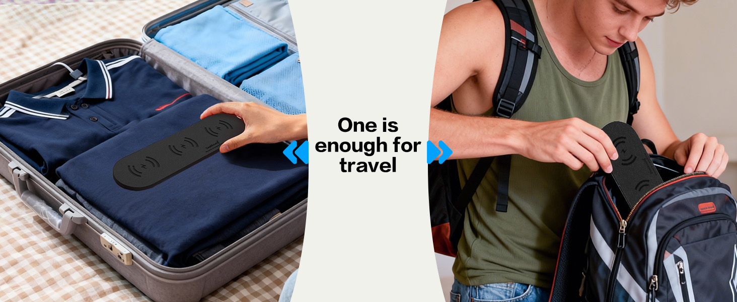 ZealSound Wireless Charging Pad,Triple Wireless Charger Pad Multiple Devices