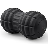 JIEJUNJIE Vibrating Peanut Massage Ball for Plantar Fasciitis, 4-Speed Portable Massage Roller fo...