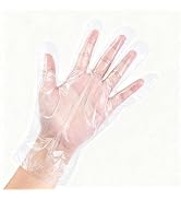 GMLRKY Disposable Food Prep Gloves - 200 Piece Plastic Food Safe Disposable Gloves, Food Handling...