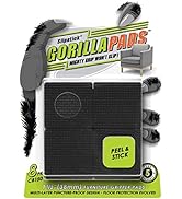 Slipstick GorillaPads CB150 Non Slip Furniture Pads/Rubber Grips (Set of 8) Self Adhesive Furnitu...