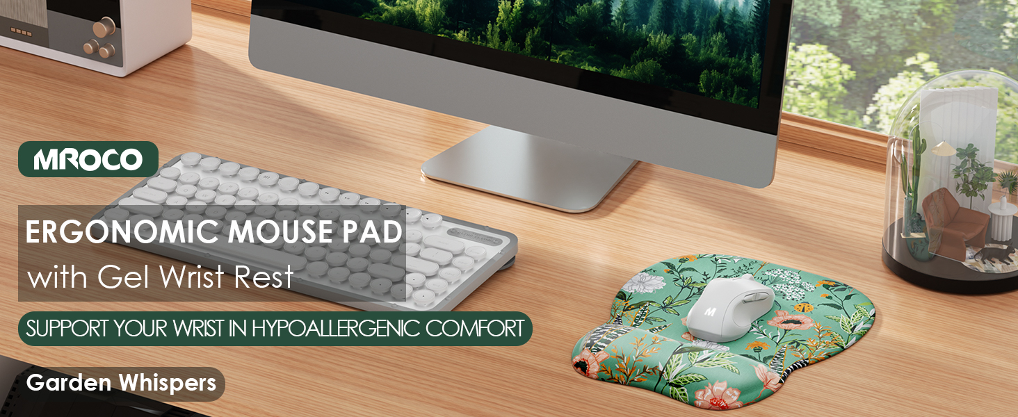 Ergonomic mouse pad with wrist rest