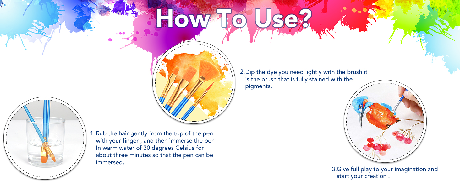 Acrylic Paint Brush Set 3