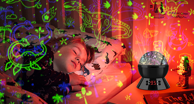 dinosaur night light projector