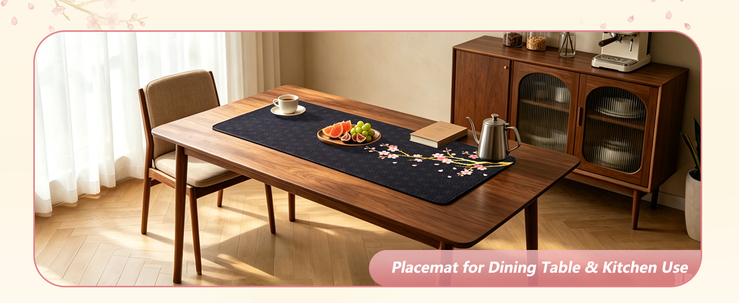 Cherry blossoms Placemat For Dining Table & Kitchen Use