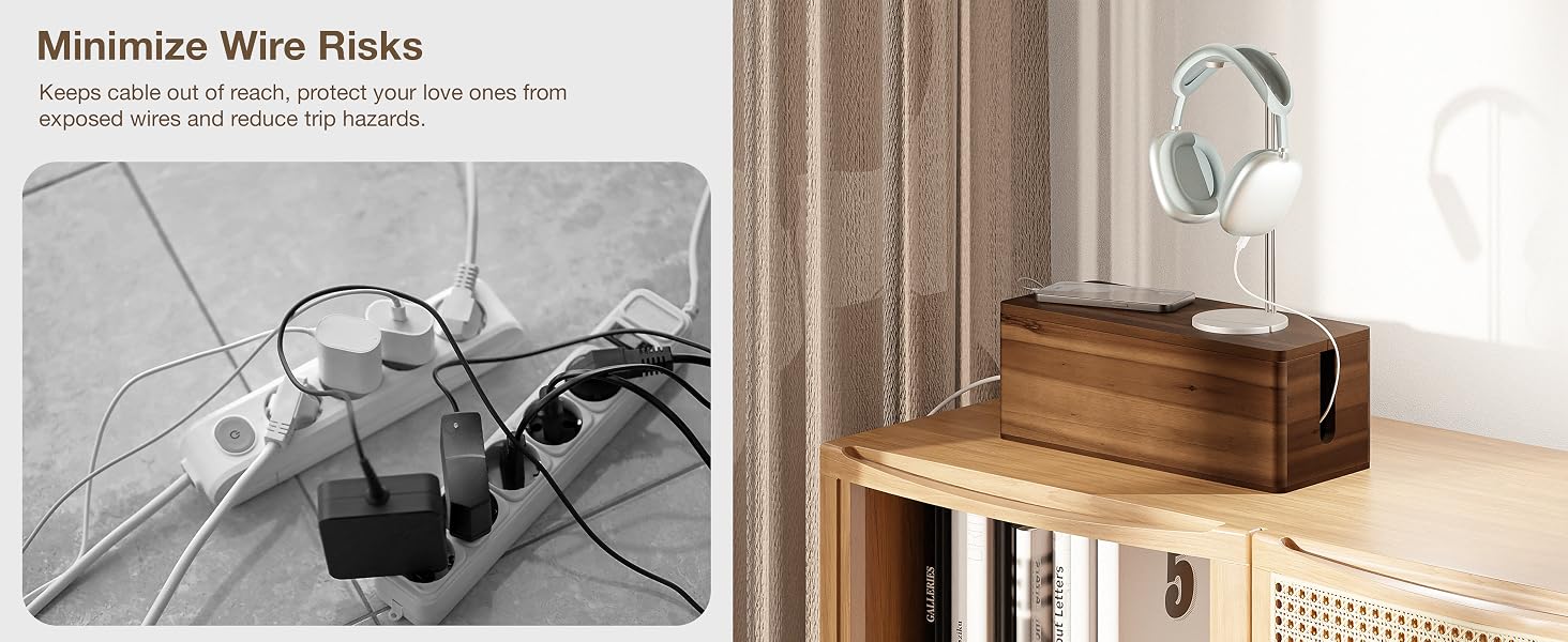 cable box minimize wire risk