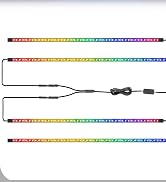 Livtee Underglow LED Lights for Car, Car Underglow Kit, RGB LED Strip Lights with App Control of ...