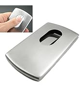 KINGFOMTM Stainless Steel Wallet Business Name Credit ID Card Holder Case (Steel)