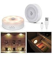Motion Sensor Light 5v USB Powered Led Puck Lights Rechargeable Motion Activated Closet Light Wir...
