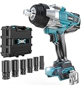 DIYtoolifz Cordless Impact Wrench 1/2" Compatible with Makita 18v Battery, 1700 Ft-lbs High Torqu...