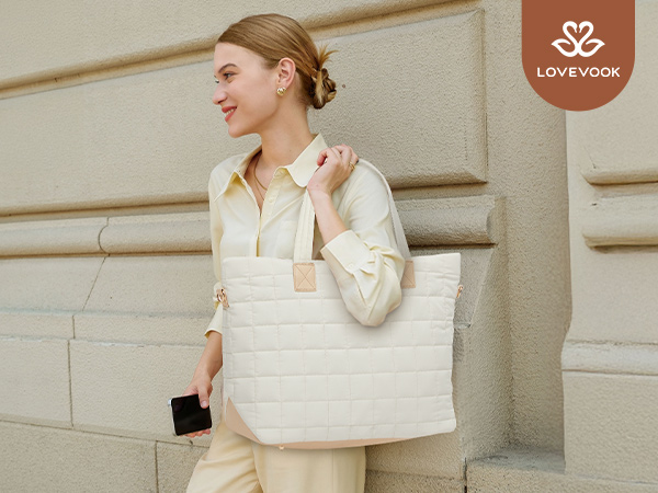 puffy tote bag