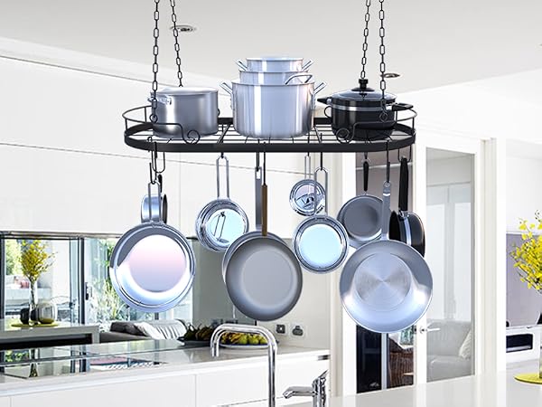 pot hanging rack for ceiling