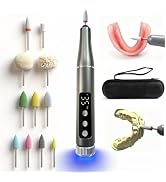 Cordless 35000 RPM Polishing Repair Kit for False Teeth with UV Light | 35,000 RPM Cordless | USB...