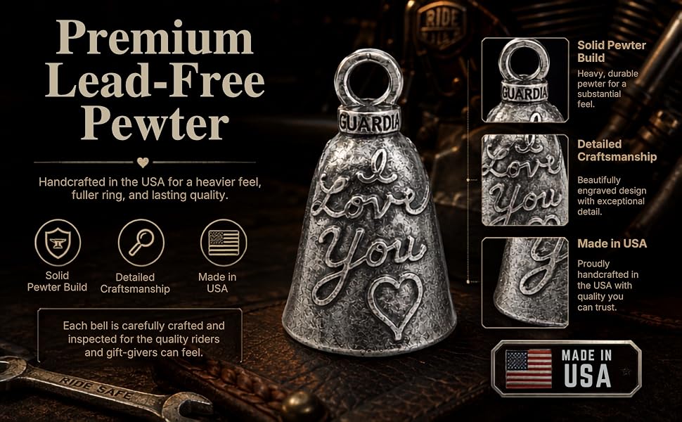 Lead free pewter Guardian Bell
