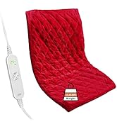 ZXU Weighted Heating Pad, 2 lb Weighted Heated Pad for Back Pain Reliefs,12 Heat Setting, 1-24Hou...