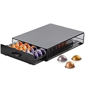EXZACT Coffee Capsule Drawer Compatible with Vertuo, Not Sold or Created by Vertuo, Max Capacity ...