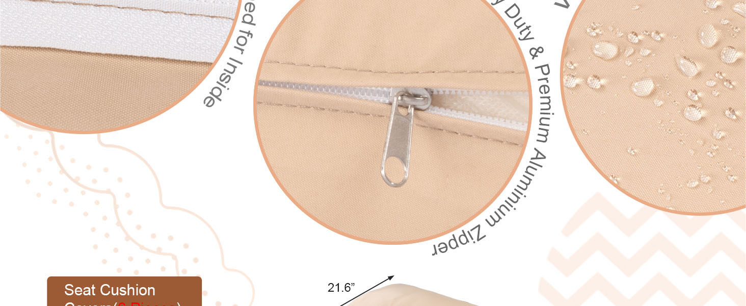 Outdoor Patio Waterproof Cushion Covers