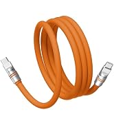 Hichain Chubby USB C Cable 60W Fast Charging, Type-C to Type-C Cable 4 FT Soft Silicone Extra Thi...