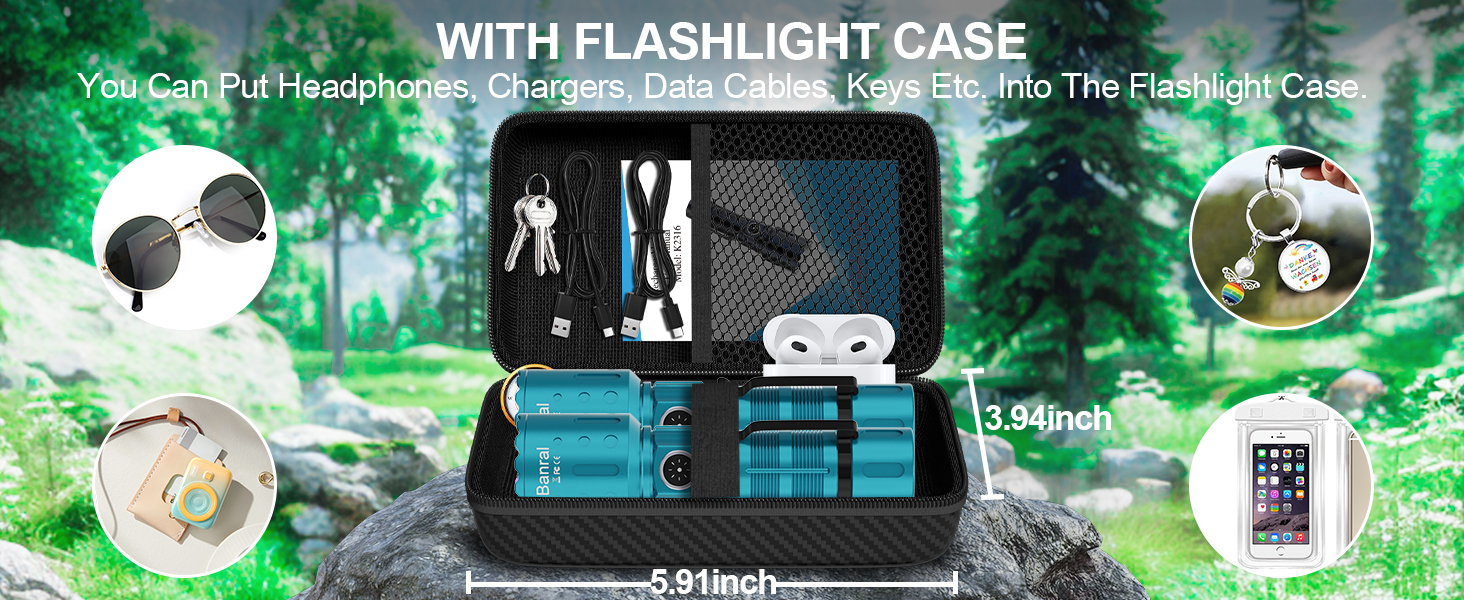 WITH FLASHLIGHT CASE