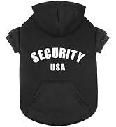 Dog Hoodie for Large Dogs Security Warm Cozy Brushed Fleece Interior Clothes Hoodie with Pocket S...