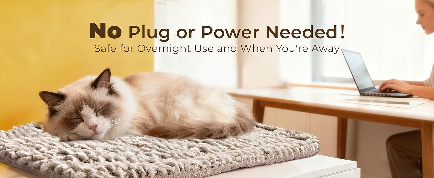 self warming heating cat bed pad mat