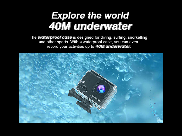 40m underwater