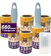 Lint Roller for Pet Hair Extra Sticky 660 Sheets Lint Rollers with 2 Upgraded Handles 1 Storage B...