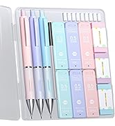 Four Candies Pastel Mechanical Pencil Set - 3PCS 0.5mm Mechanical Pencils with 360PCS HB Lead Ref...
