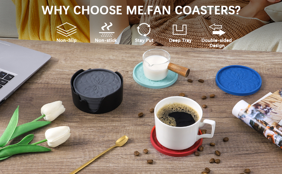 silicone coasters