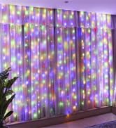 multicolor curtain lights