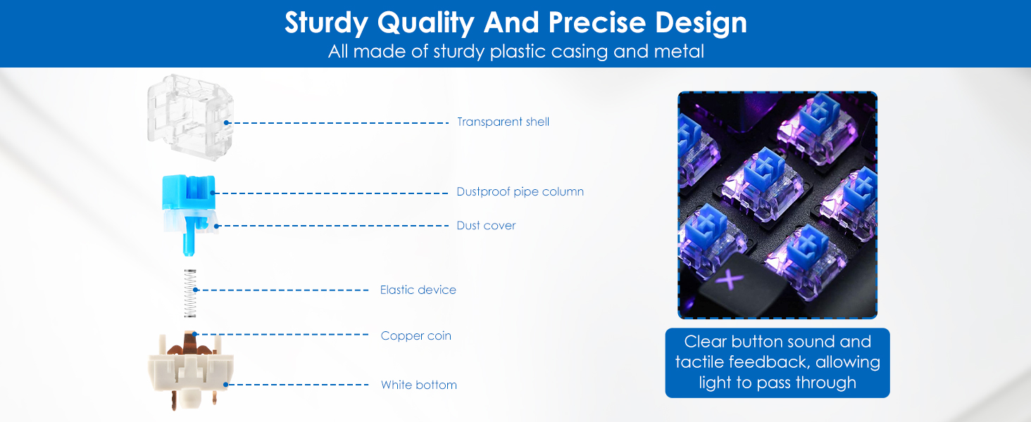 with Dustproof Transparent Housing