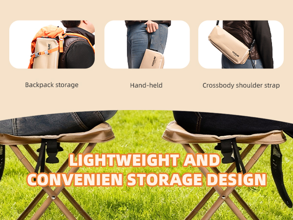 Three carrying options: crossbody bag, backpack, handheld strap