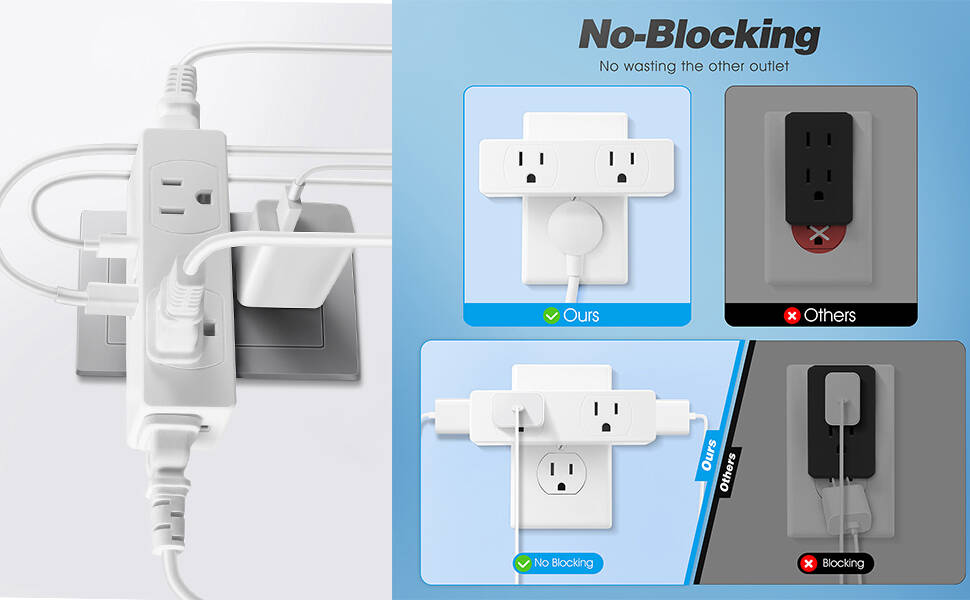 Multi Plug Outlet Extender