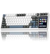 Aula L99 Wireless Mechanical Gaming Creamy Keyboard with Smart Touch Screen | Tri-Mode Hot Swappa...