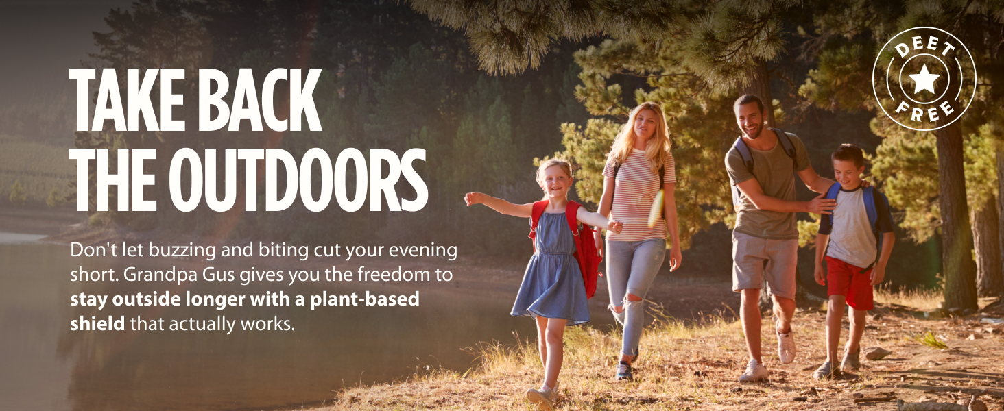 DEET-Free Plant-Based Insect Repellent for Kids and Family Up to 6 Hours Travel-Friendly Bug Spray