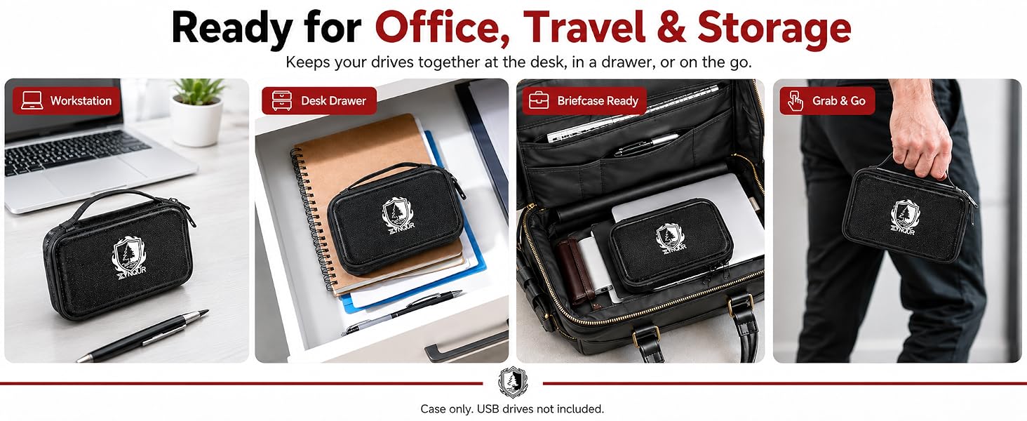 fireproof USB drive storage