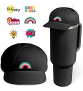 Tizuxa Baseball Cap Dustproof Lid for Stanley Cup Lid Cover, with 7pcs Cap Charms Decorative Dust...