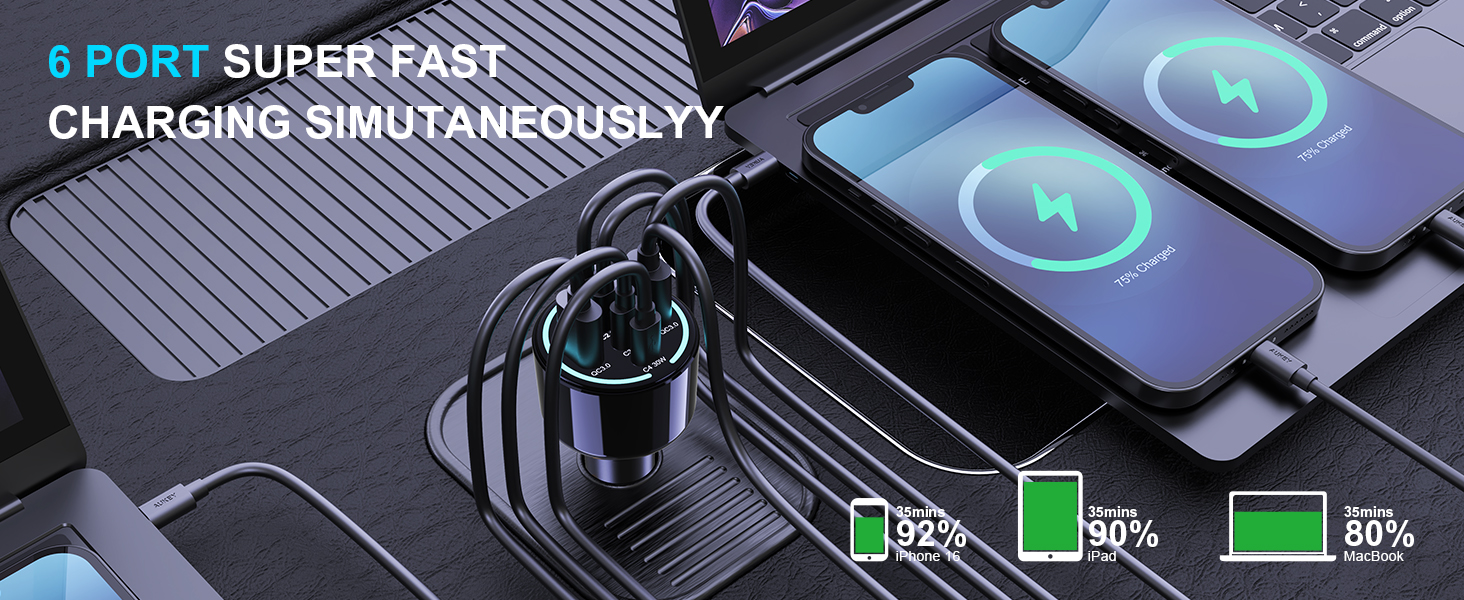 6 ports Compact Design