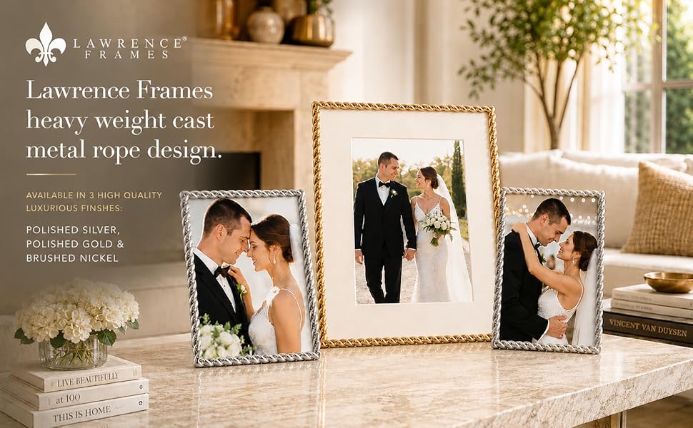 Lawrence Frames heavy weight cast metal rope design