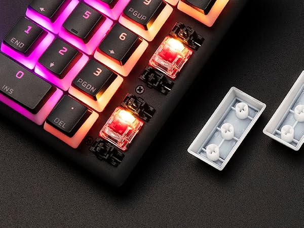 Compatible with HyperX mechanical gaming keyboards