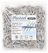 800PCS White Heat Shrink Butt Connectors AWG26-22, Plustool Marine Grade Electrical Wire Connecto...