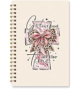 Wxiben God Is Good Notebooks Journal Christian Cross Bow Spiral Notebooks Religious Prayer Journa...