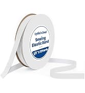 Elastic Band for Sewing 1/2 Inch Wide 12 Yards, Durable & Soft High Elasticity Stretch Elastic Ba...