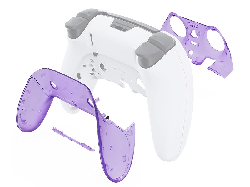 eXtremeRate Top Bottom Decorative Trim Shell For ps5 Edge Controller Replacement Shell Plates Cover