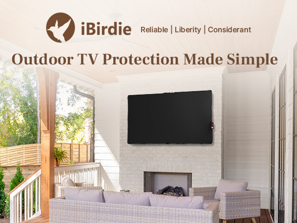 Outdoor TV Cover Designed for Patio Entertainment Spaces