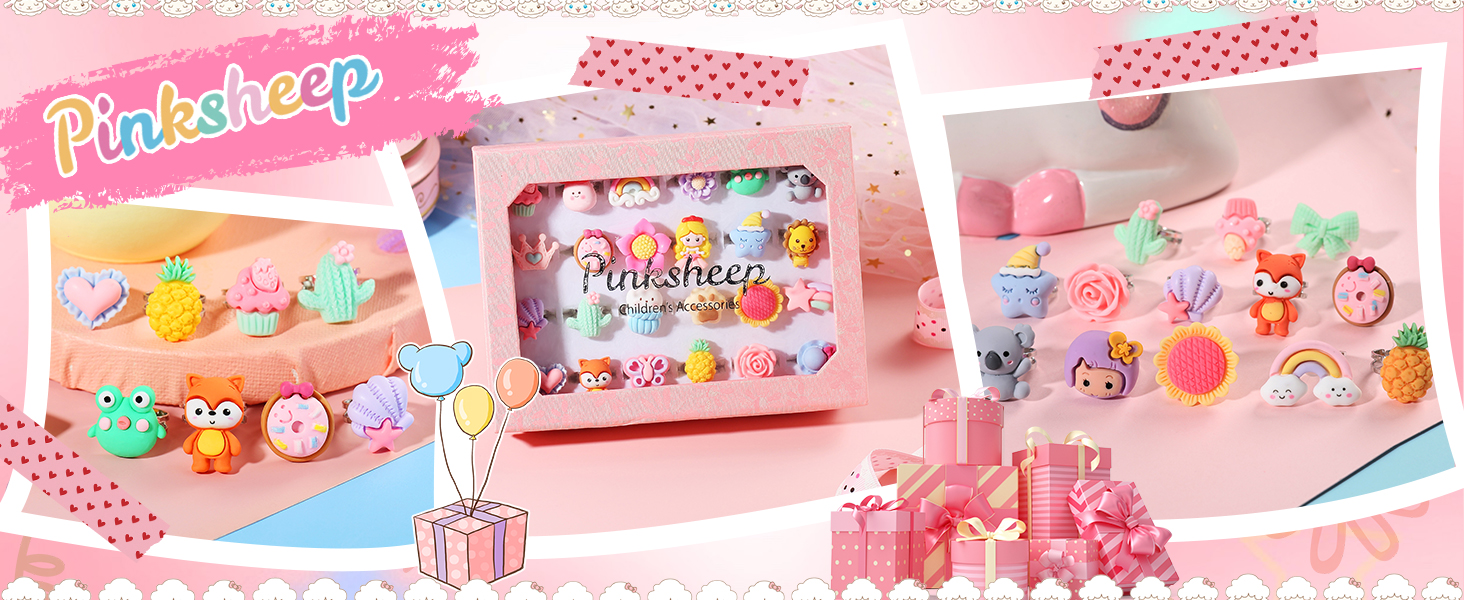 girl jewelry rings set