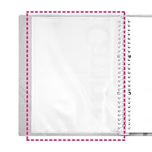 Kokuyo Campus Slide Binder, Slim Type, A5, 20 Holes, Up to 65 Sheets, Transparent