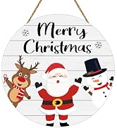 Christmas Door Decorations Merry Christmas Sign Wall Decor Cute Santa Claus Reindeer Snowman Deco...