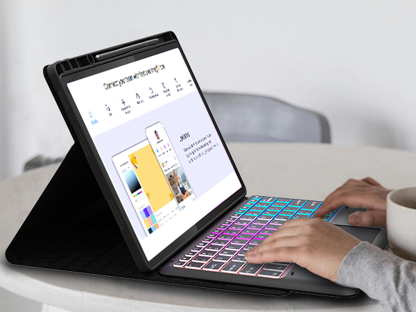 Lenovo Idea Tab Pro backlit keyboard case