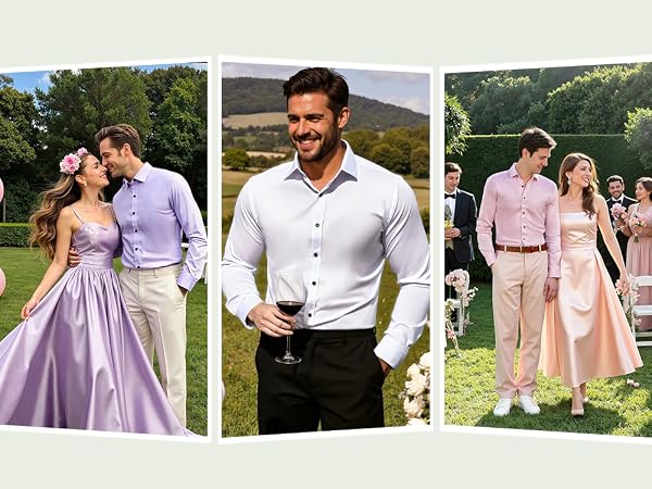 mens wedding shirt