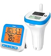 TempPro TempAir Solar Pool Thermometer Floating with Waterproof Sensor | 500FT, 0.9°F Accuracy, I...